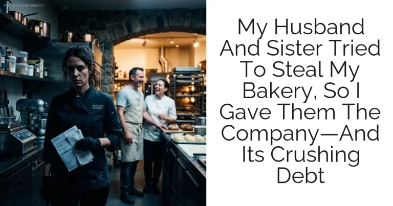 My Husband And Sister Tried To Steal My Bakery, So I Gave Them The Company—And Its Crushing Debt