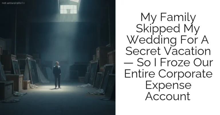 My Family Skipped My Wedding For A Secret Vacation — So I Froze Our Entire Corporate Expense Account