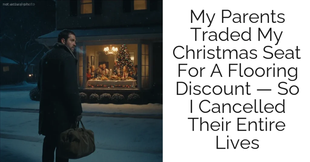 My Parents Traded My Christmas Seat For A Flooring Discount — So I Cancelled Their Entire Lives