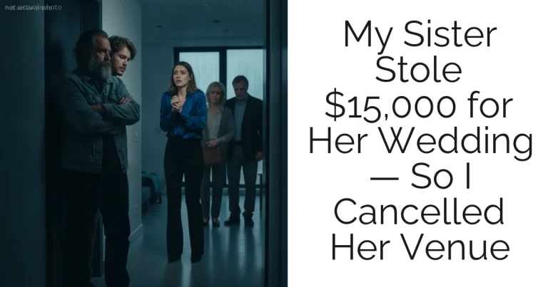 My Sister Stole $15,000 for Her Wedding — So I Cancelled Her Venue