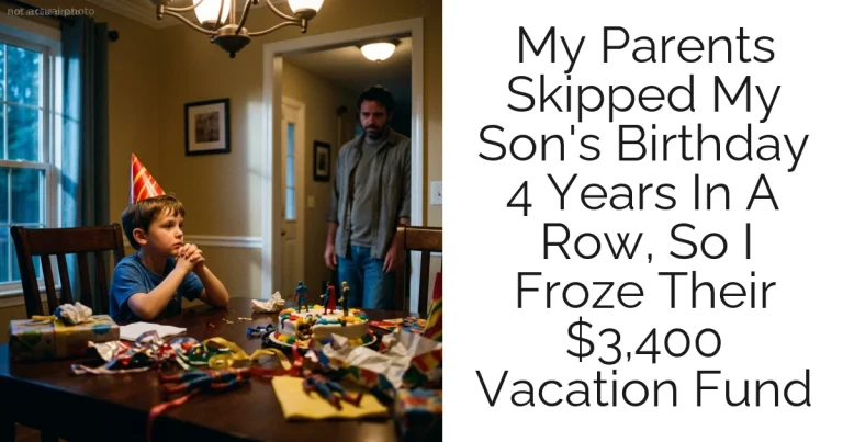 My Parents Skipped My Son's Birthday 4 Years In A Row, So I Froze Their $3,400 Vacation Fund