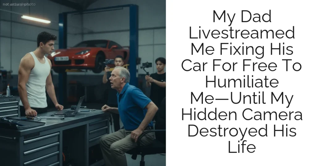 My Dad Livestreamed Me Fixing His Car For Free To Humiliate Me—Until My Hidden Camera Destroyed His Life