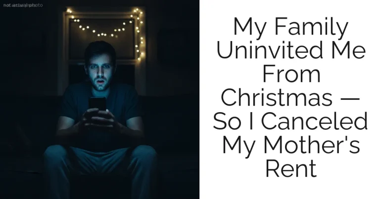 My Family Uninvited Me From Christmas — So I Canceled My Mother's Rent