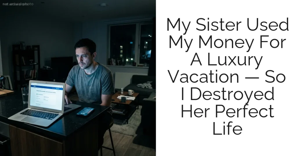 My Sister Used My Money For A Luxury Vacation — So I Destroyed Her Perfect Life