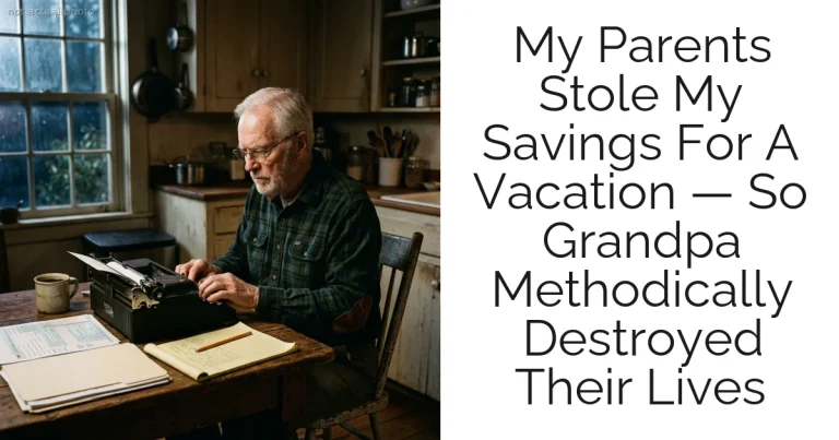 My Parents Stole My Savings For A Vacation — So Grandpa Methodically Destroyed Their Lives