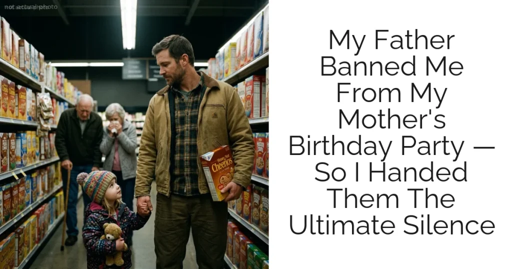 My Father Banned Me From My Mother's Birthday Party — So I Handed Them The Ultimate Silence