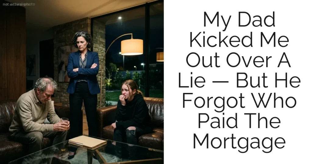 My Dad Kicked Me Out Over A Lie — But He Forgot Who Paid The Mortgage