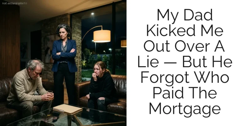 My Dad Kicked Me Out Over A Lie — But He Forgot Who Paid The Mortgage