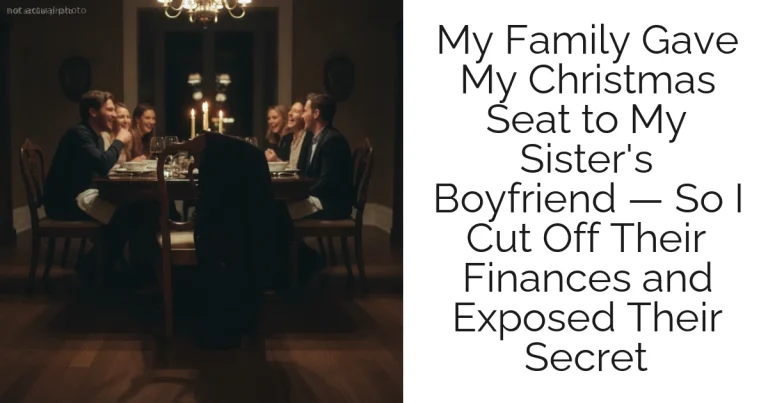 My Family Gave My Christmas Seat to My Sister's Boyfriend — So I Cut Off Their Finances and Exposed Their Secret