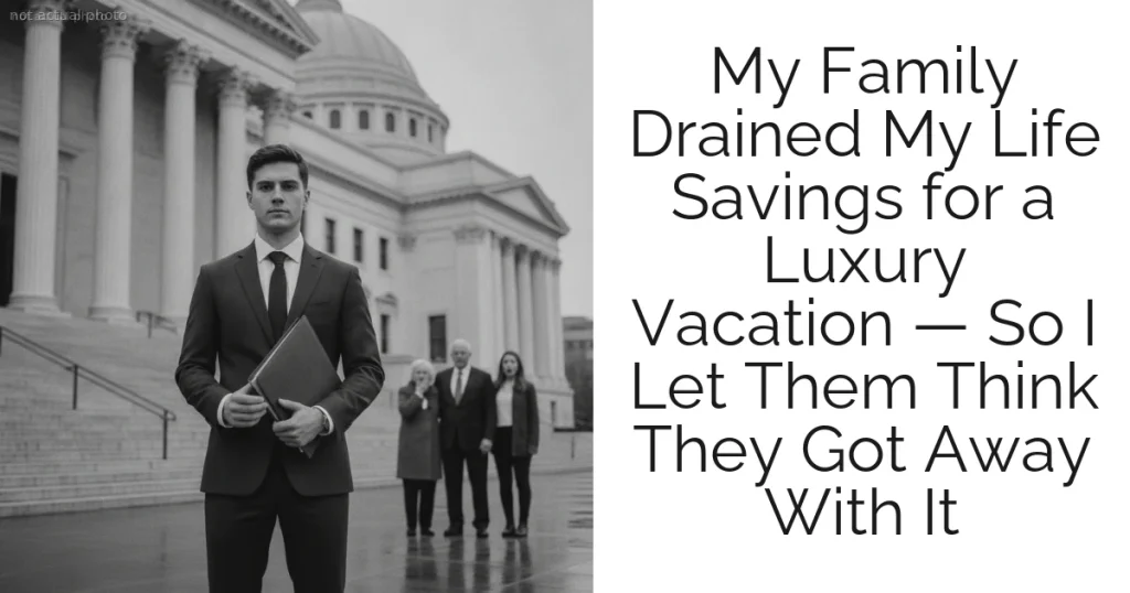 My Family Drained My Life Savings for a Luxury Vacation — So I Let Them Think They Got Away With It