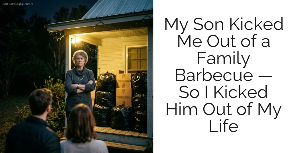 My Son Kicked Me Out of a Family Barbecue — So I Kicked Him Out of My Life