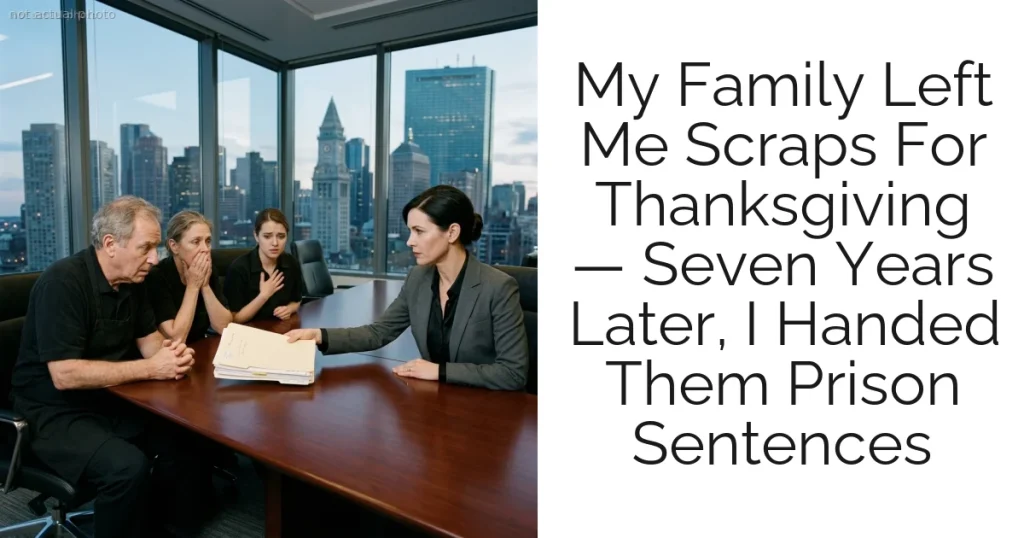 My Family Left Me Scraps For Thanksgiving — Seven Years Later, I Handed Them Prison Sentences