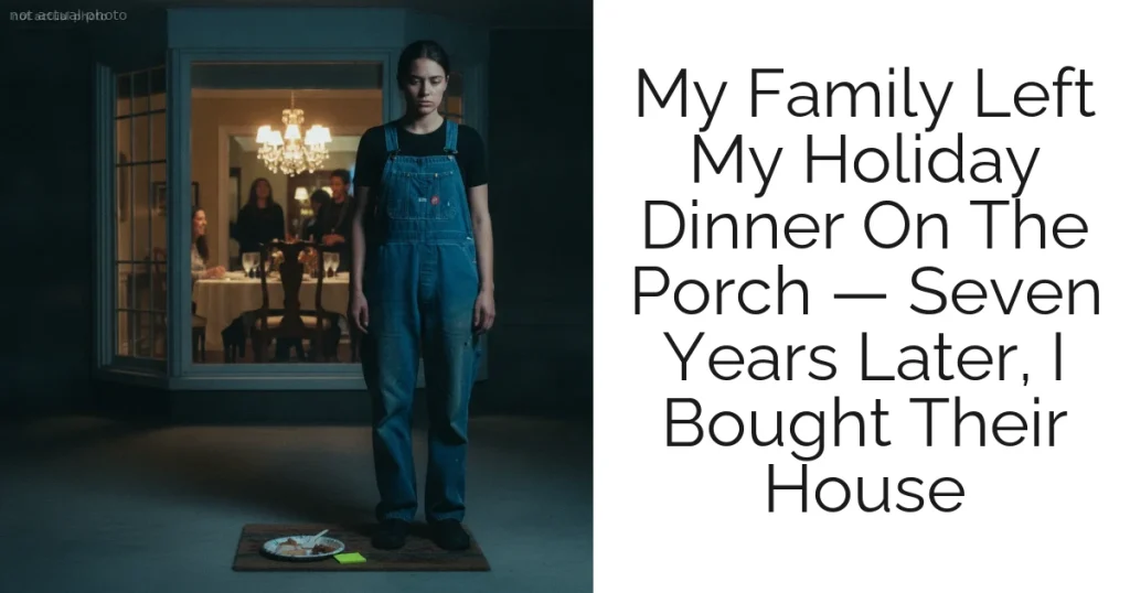 My Family Left My Holiday Dinner On The Porch — Seven Years Later, I Bought Their House