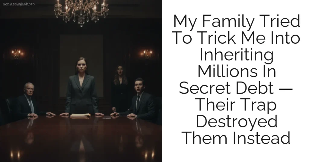 My Family Tried To Trick Me Into Inheriting Millions In Secret Debt — Their Trap Destroyed Them Instead