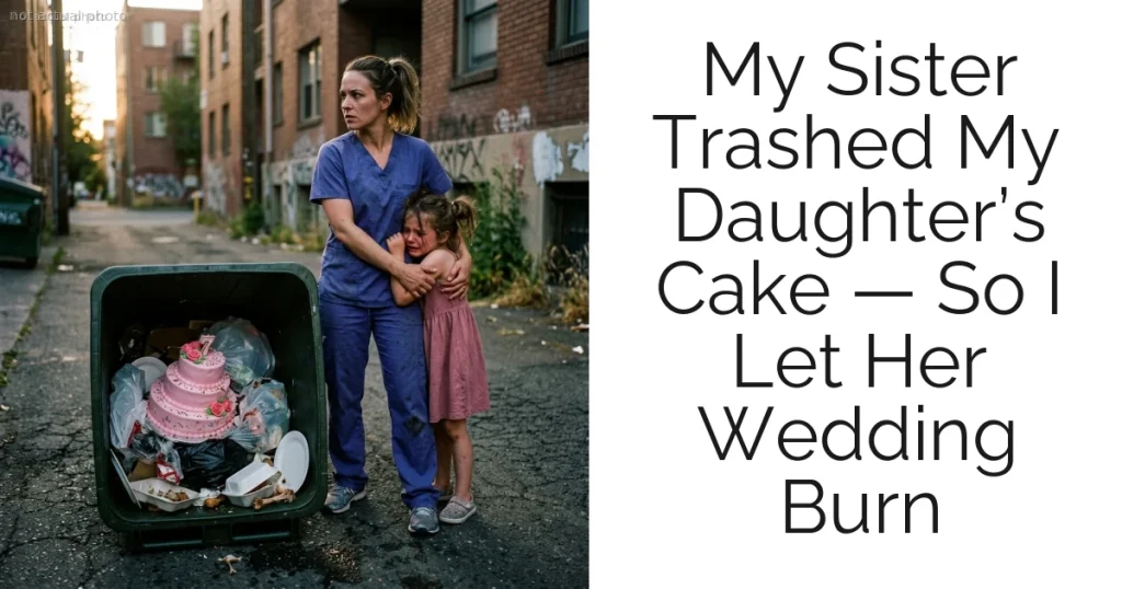 My Sister Trashed My Daughter’s Cake — So I Let Her Wedding Burn