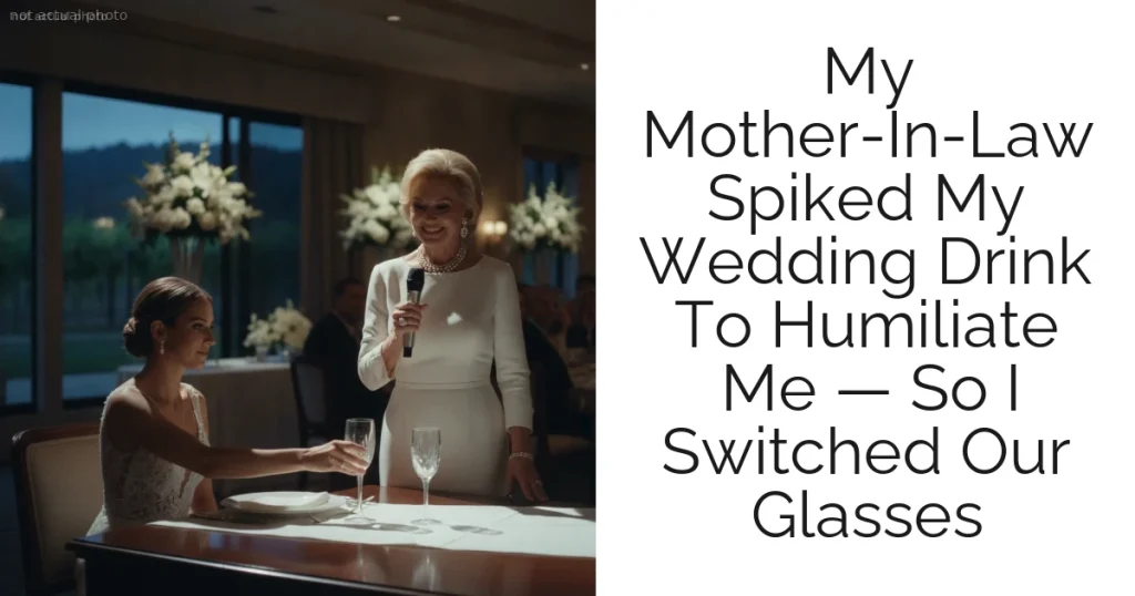 My Mother-In-Law Spiked My Wedding Drink To Humiliate Me — So I Switched Our Glasses
