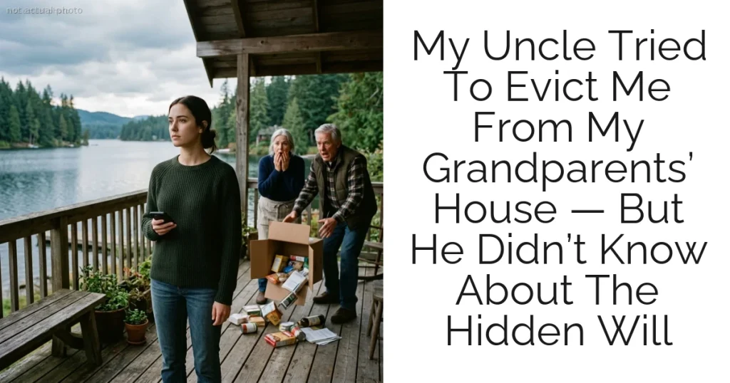 My Uncle Tried To Evict Me From My Grandparents’ House — But He Didn’t Know About The Hidden Will