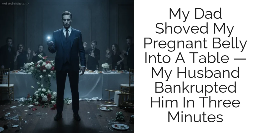 My Dad Shoved My Pregnant Belly Into A Table — My Husband Bankrupted Him In Three Minutes