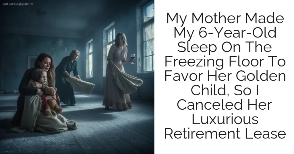 My Mother Made My 6-Year-Old Sleep On The Freezing Floor To Favor Her Golden Child, So I Canceled Her Luxurious Retirement Lease