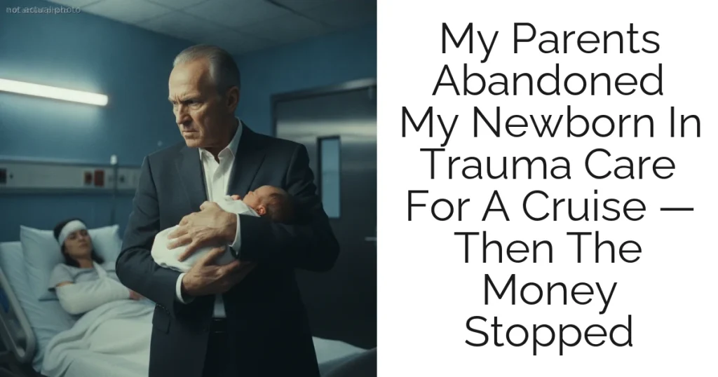 My Parents Abandoned My Newborn In Trauma Care For A Cruise — Then The Money Stopped
