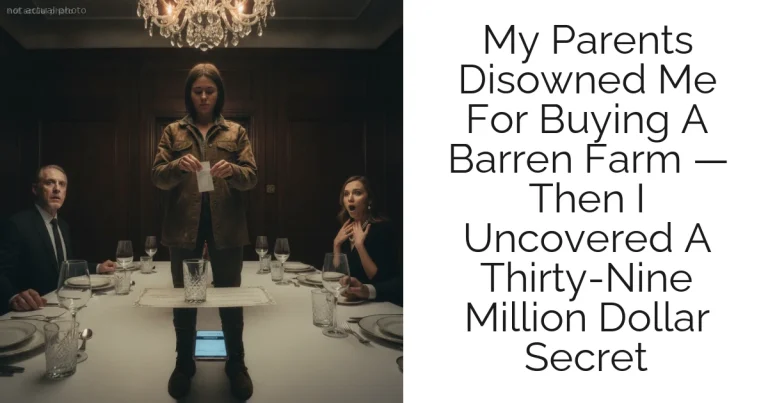 My Parents Disowned Me For Buying A Barren Farm — Then I Uncovered A Thirty-Nine Million Dollar Secret