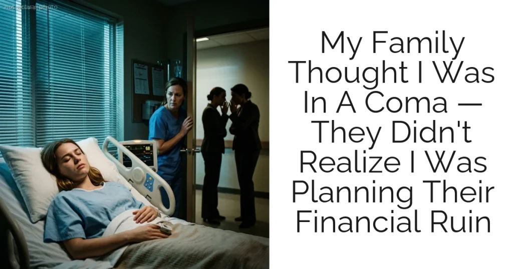 My Family Thought I Was In A Coma — They Didn't Realize I Was Planning Their Financial Ruin