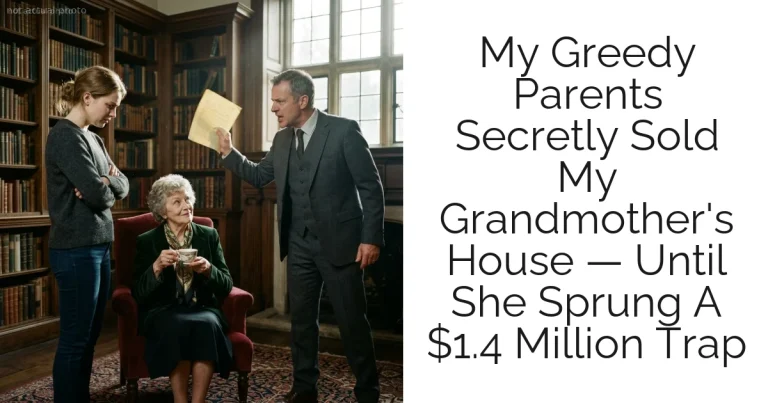 My Greedy Parents Secretly Sold My Grandmother's House — Until She Sprung A $1.4 Million Trap
