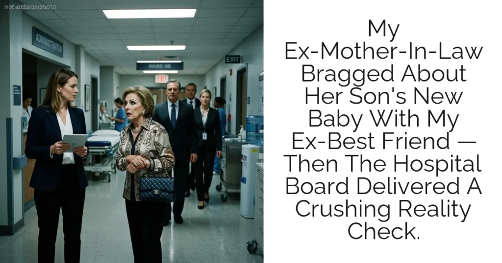 My Ex-Mother-In-Law Bragged About Her Son's New Baby With My Ex-Best Friend — Then The Hospital Board Delivered A Crushing Reality Check.