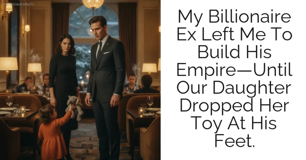 My Billionaire Ex Left Me To Build His Empire—Until Our Daughter Dropped Her Toy At His Feet.