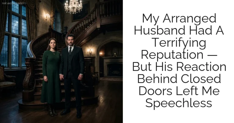 My Arranged Husband Had A Terrifying Reputation — But His Reaction Behind Closed Doors Left Me Speechless