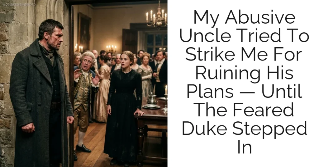 My Abusive Uncle Tried To Strike Me For Ruining His Plans — Until The Feared Duke Stepped In