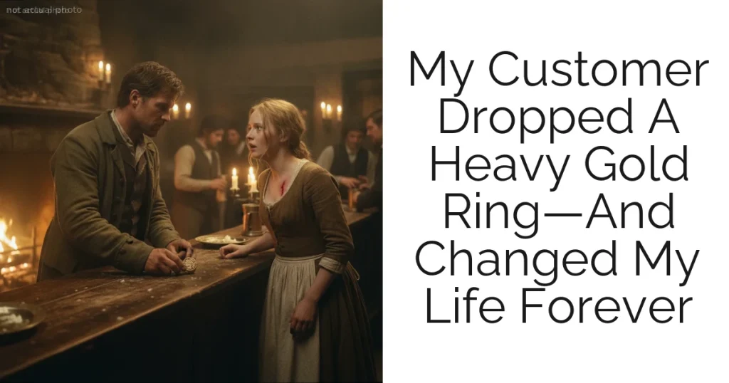 My Customer Dropped A Heavy Gold Ring—And Changed My Life Forever