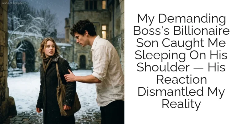 My Demanding Boss's Billionaire Son Caught Me Sleeping On His Shoulder — His Reaction Dismantled My Reality