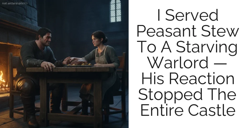 I Served Peasant Stew To A Starving Warlord — His Reaction Stopped The Entire Castle