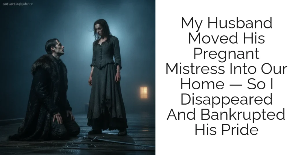My Husband Moved His Pregnant Mistress Into Our Home — So I Disappeared And Bankrupted His Pride