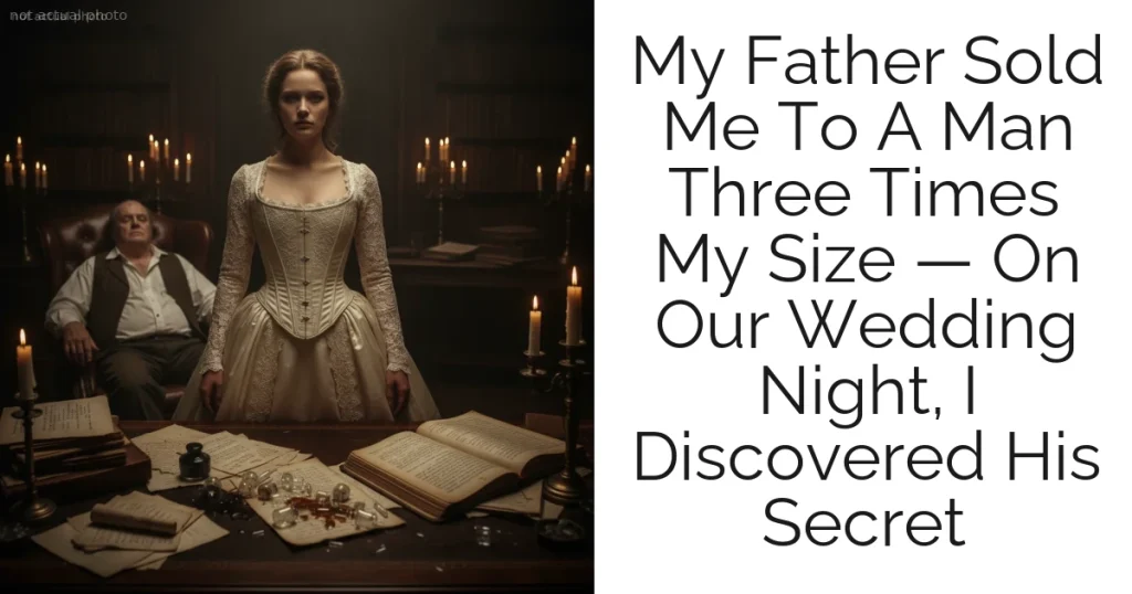 My Father Sold Me To A Man Three Times My Size — On Our Wedding Night, I Discovered His Secret