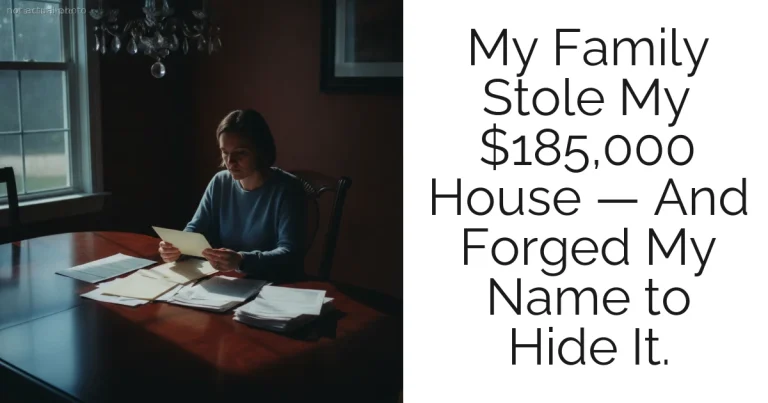 My Family Stole My $185,000 House — And Forged My Name to Hide It.