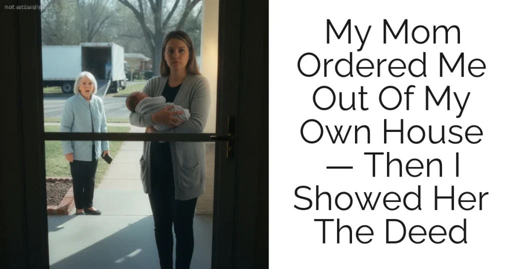 My Mom Ordered Me Out Of My Own House — Then I Showed Her The Deed