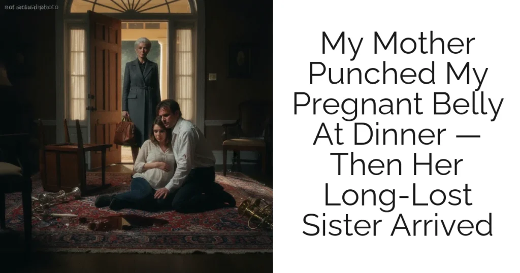 My Mother Punched My Pregnant Belly At Dinner — Then Her Long-Lost Sister Arrived