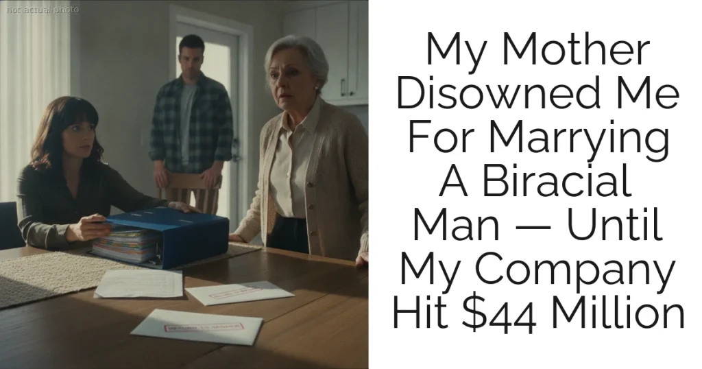 My Mother Disowned Me For Marrying A Biracial Man — Until My Company Hit $44 Million