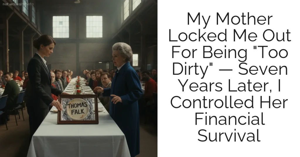 My Mother Locked Me Out For Being "Too Dirty" — Seven Years Later, I Controlled Her Financial Survival