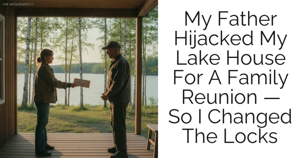 My Father Hijacked My Lake House For A Family Reunion — So I Changed The Locks