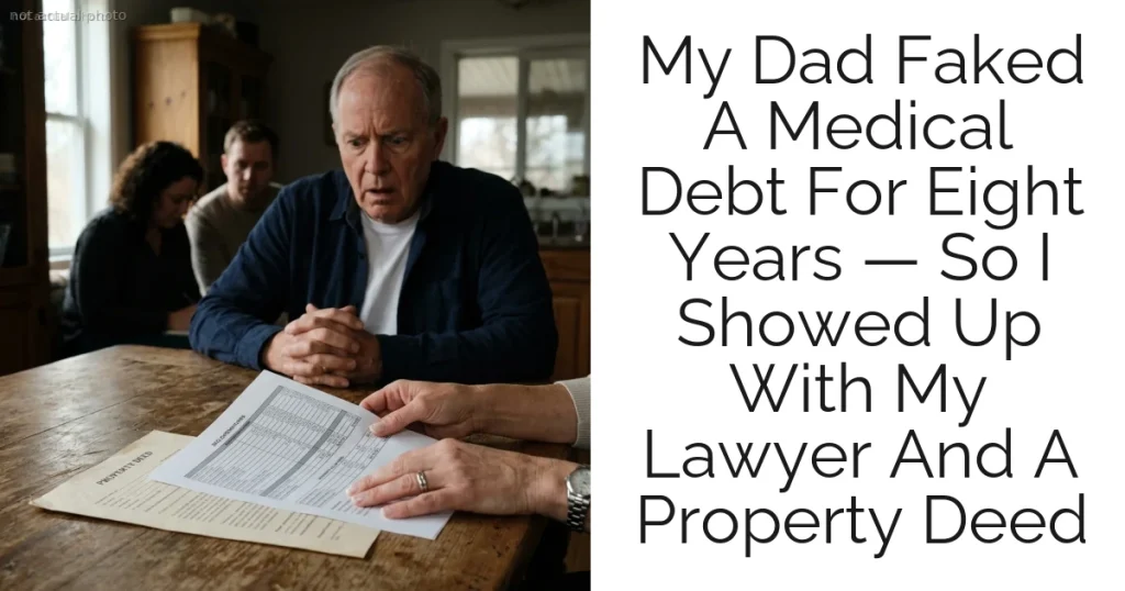My Dad Faked A Medical Debt For Eight Years — So I Showed Up With My Lawyer And A Property Deed