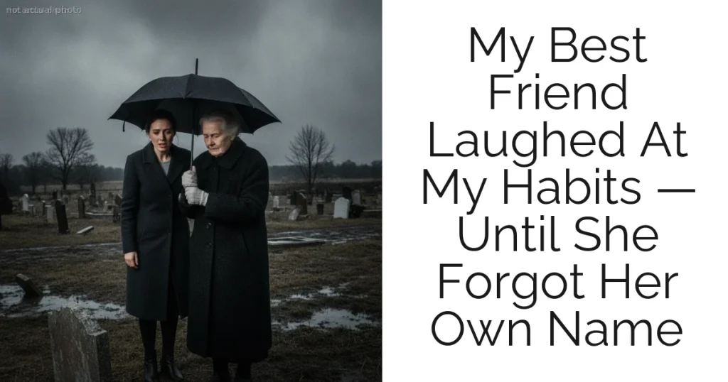 My Best Friend Laughed At My Habits — Until She Forgot Her Own Name