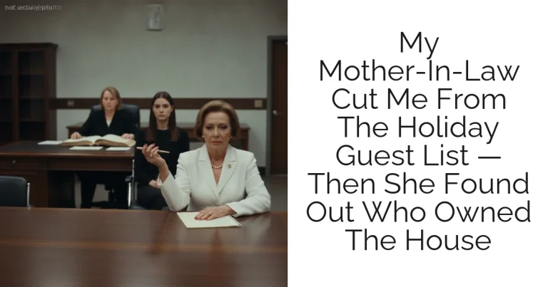 My Mother-In-Law Cut Me From The Holiday Guest List — Then She Found Out Who Owned The House