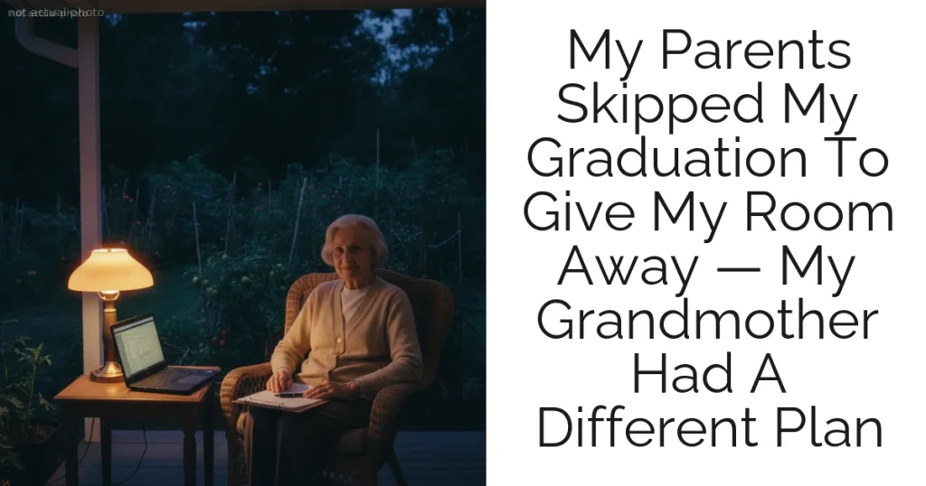 My Parents Skipped My Graduation To Give My Room Away — My Grandmother Had A Different Plan