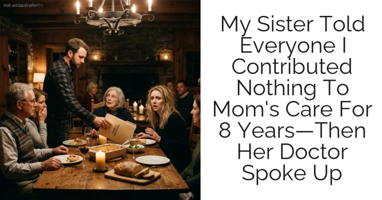 My Sister Told Everyone I Contributed Nothing To Mom's Care For 8 Years—Then Her Doctor Spoke Up