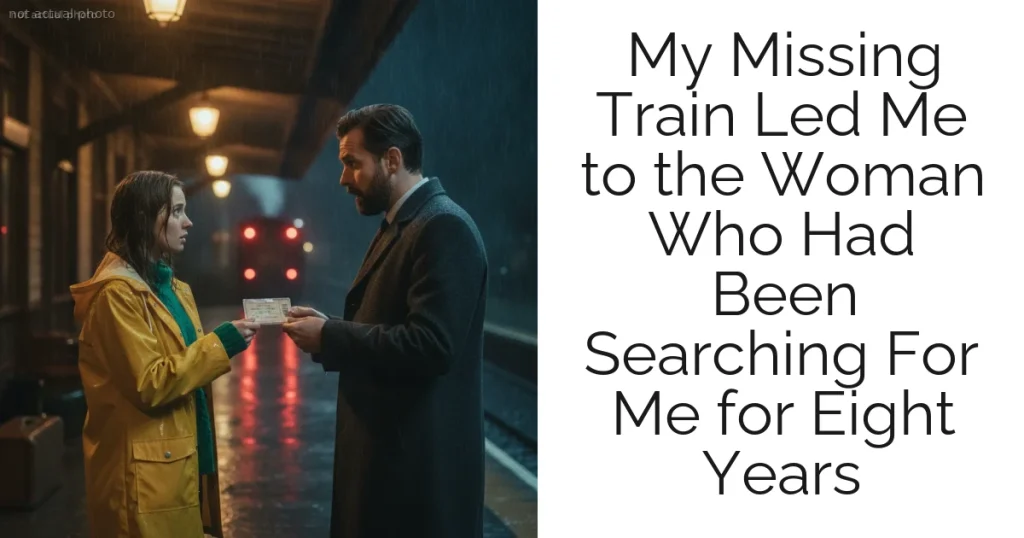 My Missing Train Led Me to the Woman Who Had Been Searching For Me for Eight Years