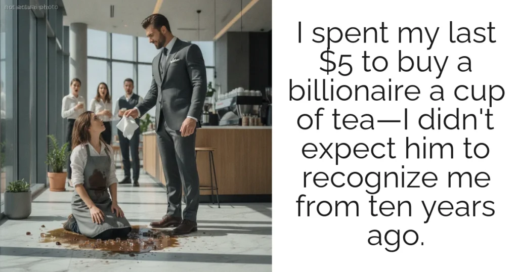 I spent my last $5 to buy a billionaire a cup of tea—I didn't expect him to recognize me from ten years ago.