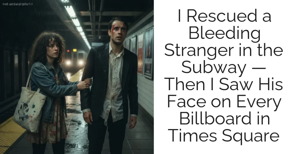 I Rescued a Bleeding Stranger in the Subway — Then I Saw His Face on Every Billboard in Times Square